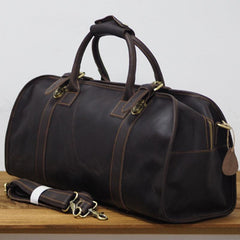 Cool Leather Mens Overnight Bags Weekender Bag Vintage Travel Bags Duffle Bag for Men