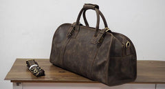 Cool Leather Mens Overnight Bags Weekender Bag Vintage Travel Bags Duffle Bag for Men