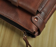 Cool Leather Mens Small Belt Bag Belt Pouch Waist Bag Mini Side Bag For Men