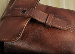 Cool Leather Mens Small Belt Bag Belt Pouch Waist Bag Mini Side Bag For Men
