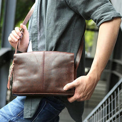 Cool Leather Mens Small Messenger Bag Shoulder Bag for men - imessengerbags