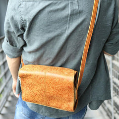 Cool Leather Mens Small Messenger Bag Shoulder Bag for men - imessengerbags