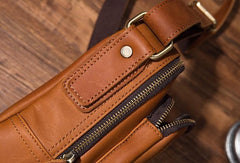 Cool Leather Mens Small Messenger Bag Side Bag Small Shoulder Bag for Men