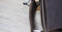 Cool Leather Mens Small Messenger Bag Side Bag Small Vintage Shoulder Bag for Men