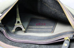 Cool Leather Mens Small Side Bag 11inch Clutch Purse Bag Messenger Bag for Men