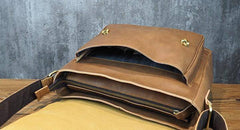 Cool Leather Mens Small Side Bag Small Shoulder Bag Messenger Bag for Men