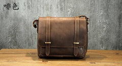 Cool Leather Mens Small Side Bag Small Shoulder Bag Messenger Bag for Men
