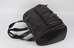 Cool Leather Mens Travel Bag Overnight Bag Work Handbag Business Bag for Men