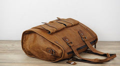 Cool Leather Mens Travel Bag Overnight Bag Work Handbag Business Bag for Men