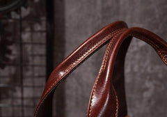 Cool Leather Mens Travel Bag Overnight Bag Work Handbag Business Bag for Men