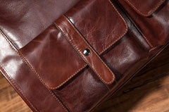 Cool Leather Mens Travel Bag Overnight Bag Work Handbag Business Bag for Men