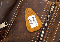 Cool Leather Mens Vintage Brown Small Side Bag Messenger Bag Shoulder Bag for Men - imessengerbags