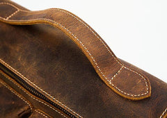 Cool Leather Mens Vintage Brown Small Side Bag Messenger Bag Shoulder Bag for Men - imessengerbags