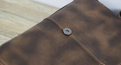 Cool Leather Mens Vintage Brown Messenger Bag Side Bag Small Shoulder Bag for Men - imessengerbags