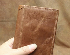 Cool Leather Mens Small Wallet billfold Bifold Wallet Front Pocket Wallet for Men - imessengerbags