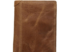 Cool Leather Mens Small Wallet billfold Bifold Wallet Front Pocket Wallet for Men - imessengerbags
