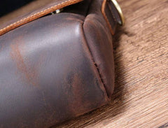 Cool Leather Messenger Bag Side Bag Vintage Shoulder Bag For Men - imessengerbags