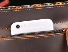 Cool Leather Messenger Bag Side Bag Vintage Shoulder Bag For Men - imessengerbags