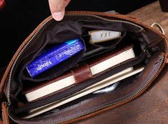 Cool Leather Messenger Bag Side Bag Vintage Shoulder Bag For Men - imessengerbags