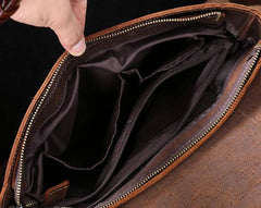 Cool Leather Messenger Bag Side Bag Vintage Shoulder Bag For Men - imessengerbags