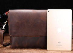 Cool Leather Messenger Bag Side Bag Vintage Shoulder Bag For Men - imessengerbags