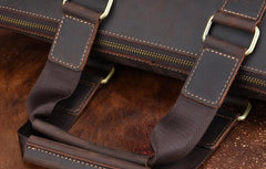 Cool Leather Briefcase 13inch Handbag Work Bag Business Bag Shoulder Bag For Men