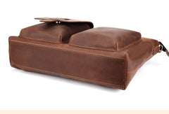Cool Leather Briefcase 13inch Handbag Work Bag Business Bag Shoulder Bag For Men