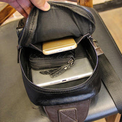 Cool Leather Slings Bag for Men Chest Bag Sling Shoulder Bag For Men