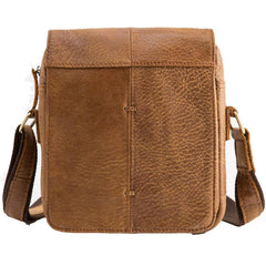 Cool Leather Small Mens Messenger Bags Shoulder Bags for Men