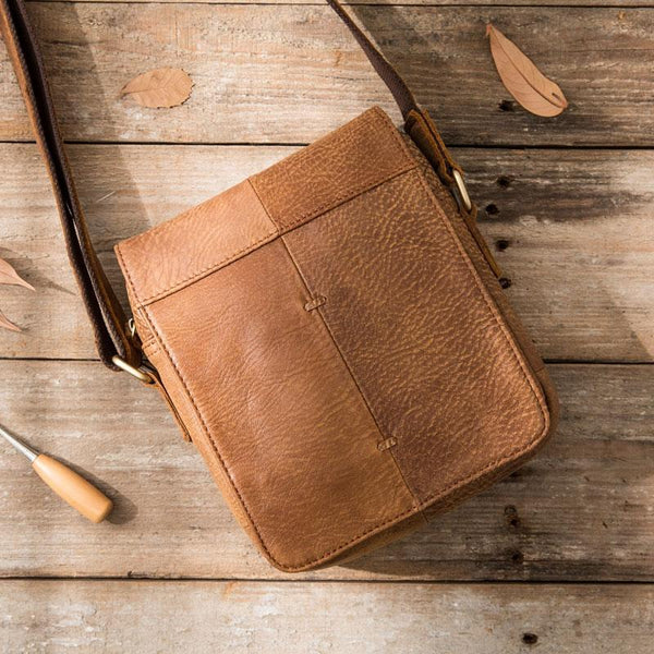 Cool Leather Small Mens Messenger Bags Shoulder Bags for Men - imessengerbags