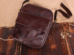 Cool Leather Small Side Bag Messenger Bag Small Shoulder Bags For Men