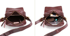 Cool Leather Small Side Bag Messenger Bag Small Shoulder Bags For Men