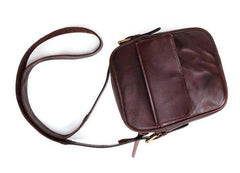 Cool Leather Small Side Bag Messenger Bag Small Shoulder Bags For Men