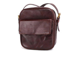 Cool Leather Small Side Bag Messenger Bag Small Shoulder Bags For Men