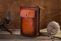 Cool Mens Leather Belt Pouch Belt Bag Waist Bag Small Shoulder Bag for Men