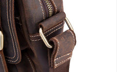 Cool Leather Vintage Mens Brown Small Side Bag Small Shoulder Bags For Men - imessengerbags