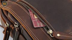 Cool Leather Vintage Small Side Bags Waist Bag Belt Pouch Small Shoulder Bags For Men - imessengerbags