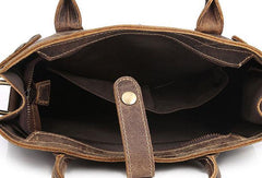 Cool Men Vintage Leather Handbag Tote Shoulder bag CrossBody Bag For Men - imessengerbags