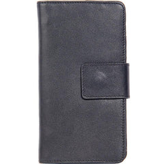 Cool Men long Leather Wallet Black Multi Cards Wallet for Men