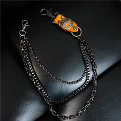 Cool Men's Cross Three Layer Wallet Chain Pants Chain Punk Biker Wallet Chain For Men - imessengerbags