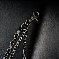 Cool Men's Cross Three Layer Wallet Chain Pants Chain Punk Biker Wallet Chain For Men - imessengerbags