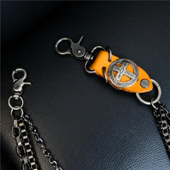 Cool Men's Cross Three Layer Wallet Chain Pants Chain Punk Biker Wallet Chain For Men - imessengerbags