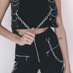 Cool Men's Disco Hip Hop Stainless Steel Pants Chain Biker Wallet Chain For Men - imessengerbags