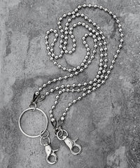 Fashion Men's Womens Double Bead Stainless Steel Pants Chain Biker Wallet Chain For Men - imessengerbags