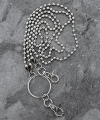 Fashion Men's Womens Double Bead Stainless Steel Pants Chain Biker Wallet Chain For Men - imessengerbags