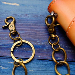Badass Men's Brass Pants Chain Jeans Chain Jean Chain Punk Fashion Gold Wallet Chains For Men - imessengerbags