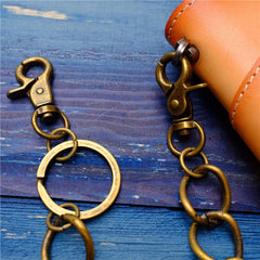 Badass Men's Brass Pants Chain Punk Fashion Gold Wallet Chains For Men - imessengerbags