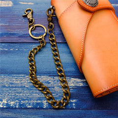 Badass Men's Brass Pants Chain Jeans Chain Jean Chain Punk Fashion Gold Wallet Chains For Men - imessengerbags