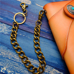Badass Men's Brass Pants Chain Jeans Chain Jean Chain Punk Fashion Gold Wallet Chains For Men - imessengerbags