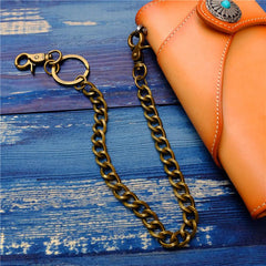 Badass Men's Brass Pants Chain Punk Fashion Gold Wallet Chains For Men - imessengerbags